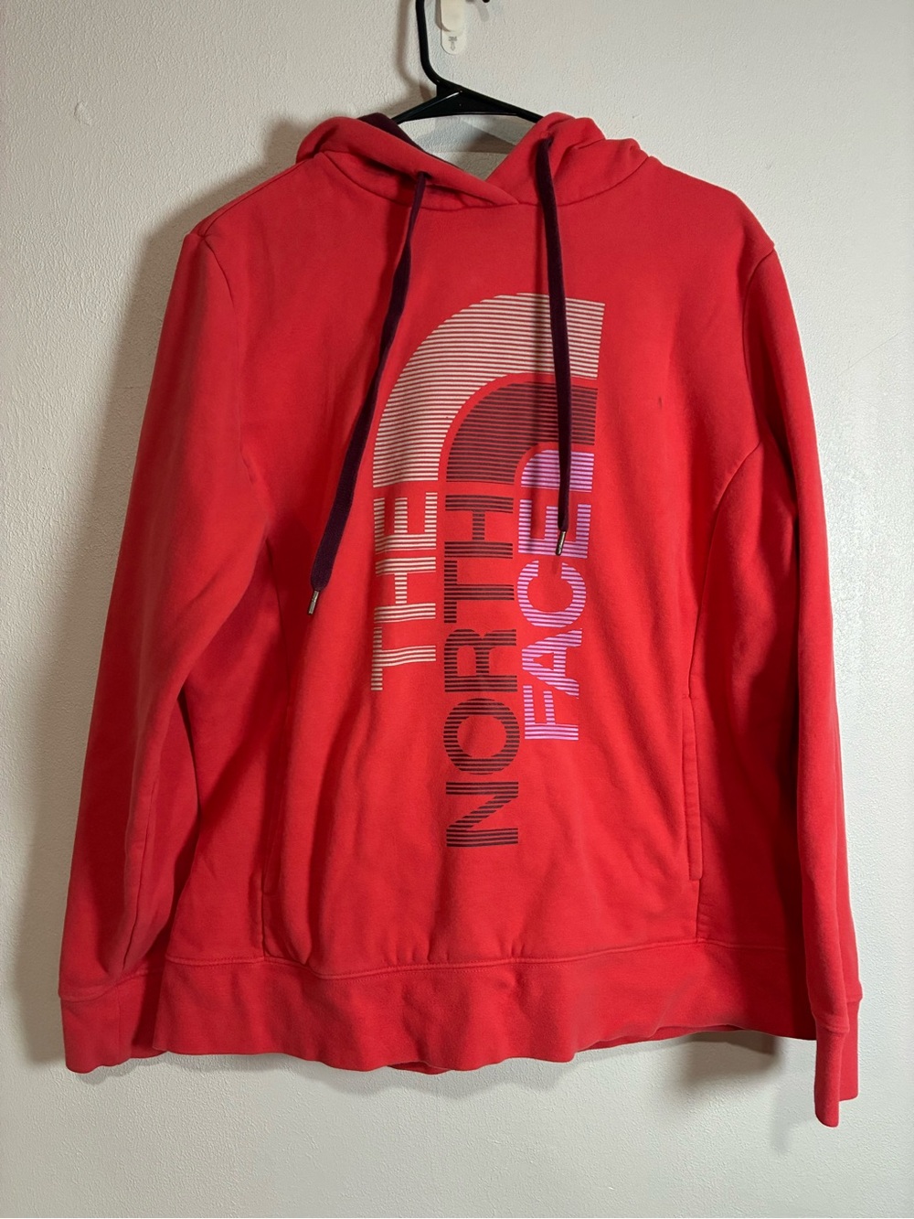 The North Face Men's Red Logo Pullover Hoodie